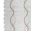TENDE RICAMATE BETTY BIANCO/ROSSO COPPIA PANNELLI 60X150/60X240 SEMITRASPARENTE - immagine 2