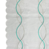 TENDE RICAMATE BETTY BIANCO/SALVIA COPPIA PANNELLI 60X150/60X240 SEMITRASPARENTE - immagine 2