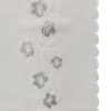 TENDE LEDA GRIGIO A PANNELLO CON RICAMO FLOREALE – STILE RAFFINATO - immagine 2
