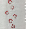 TENDE LEDA ROSSO A PANNELLO CON RICAMO FLOREALE – ELEGANTI E PRATICHE - immagine 2