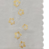 TENDE LEDA ORO A PANNELLO CON RICAMO FLOREALE – ELEGANZA E LUSSO - immagine 2