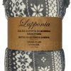 COPERTA PLAID SHERPA DOUBLE FACE LAPPONIA GRIGIO - immagine 2