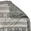 COPERTA PLAID SHERPA DOUBLE FACE LAPPONIA GRIGIO - immagine 3