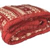 COPERTA PLAID SHERPA DOUBLE FACE LAPPONIA ROSSO - immagine 2