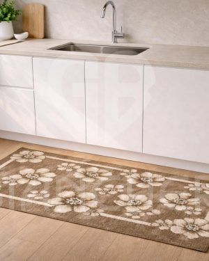 TAPPETO EMILY BY SUARDI FANGO PER CUCINA E BAGNO