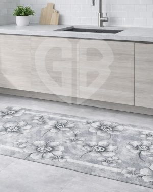 TAPPETO EMILY BY SUARDI GRIGIO PER CUCINA E BAGNO