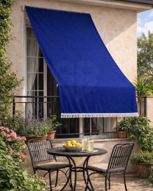 TENDA DA SOLE BALCONE BLU TINTA UNITA 140x250 / 140x300 CM