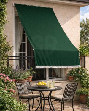 TENDA DA SOLE BALCONE VERDE TINTA UNITA 140x250 / 140x300 CM