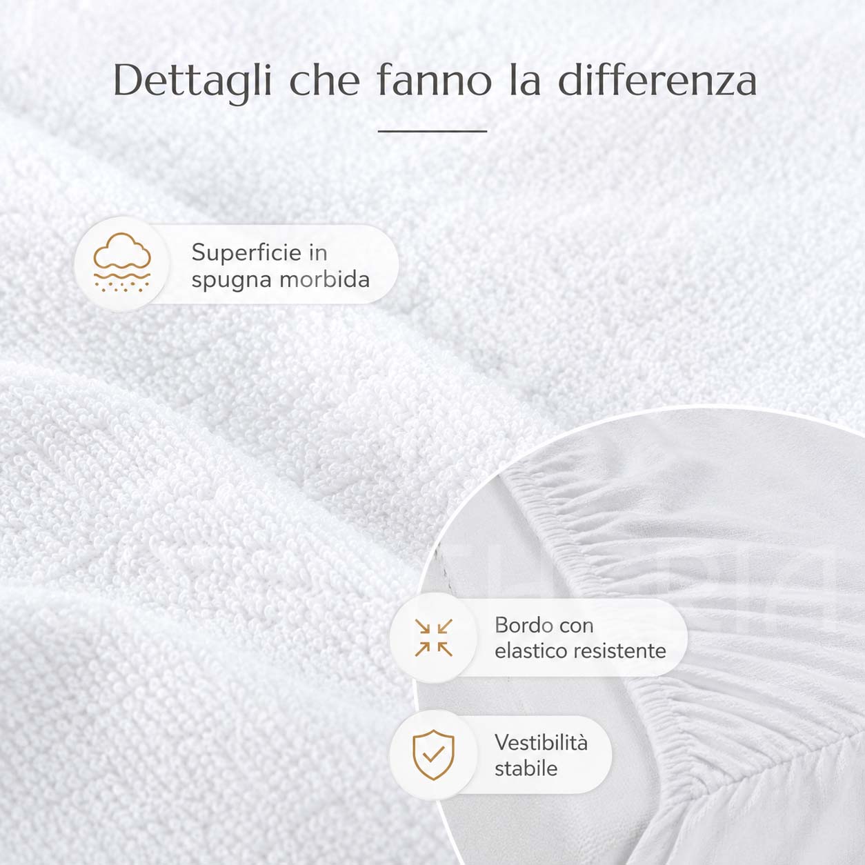 COPRIMATERASSO IN SPUGNA CON ANGOLI 30 CM - immagine 5