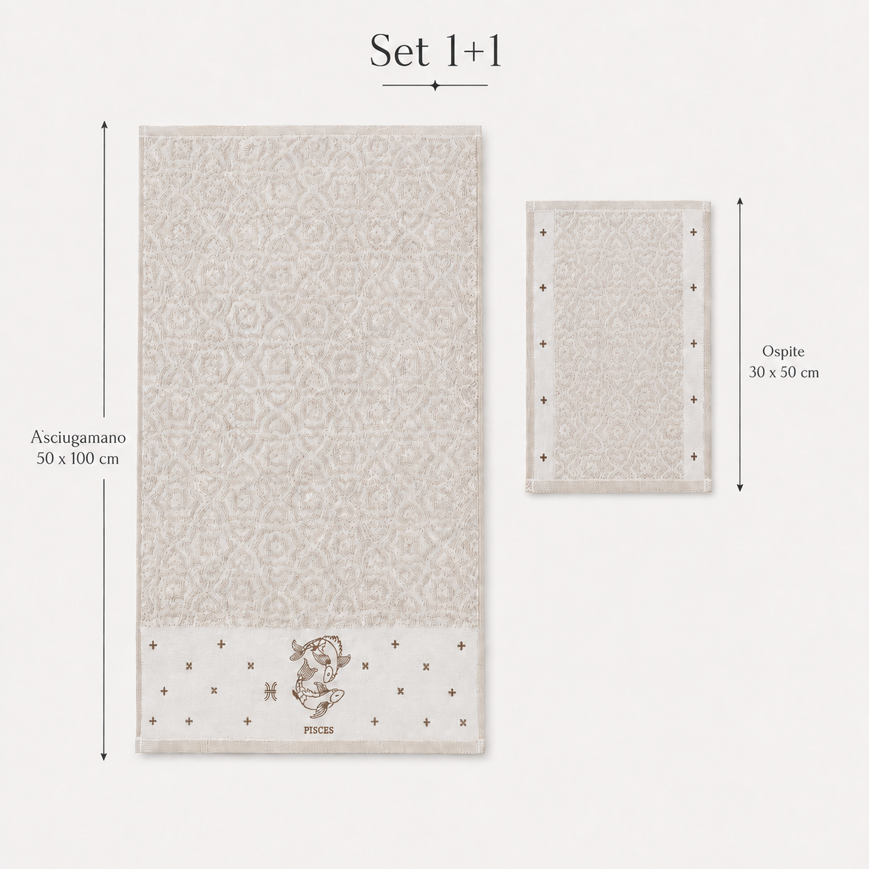 SET ASCIUGAMANI ZODIACO 1+1 - immagine 3