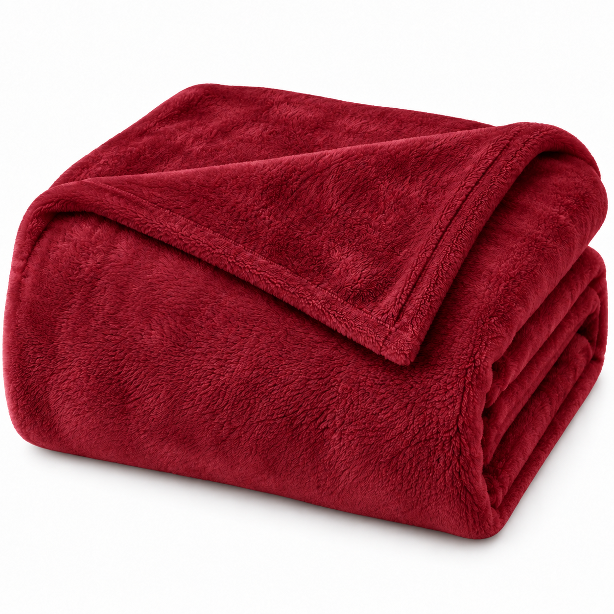 PLAID IN PILE MORBIDO MICROFIBRA MAURICE BORDEAUX - immagine 2