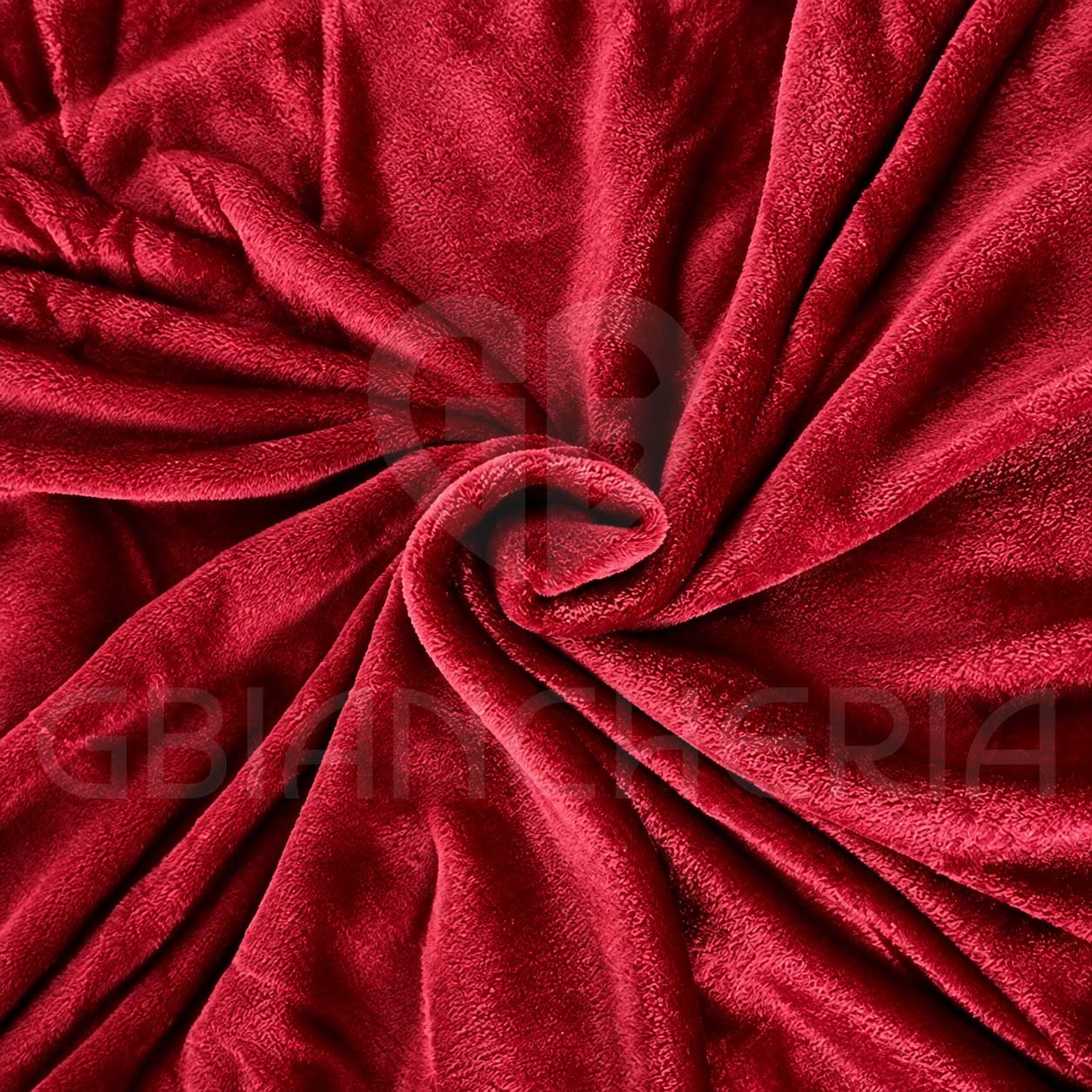 PLAID IN PILE MORBIDO MICROFIBRA MAURICE BORDEAUX - immagine 3