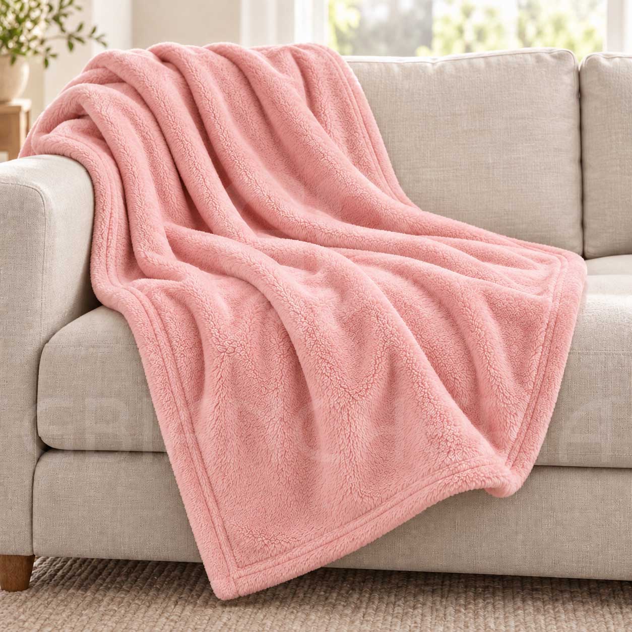 PLAID IN PILE MORBIDO MICROFIBRA MAURICE CIPRIA