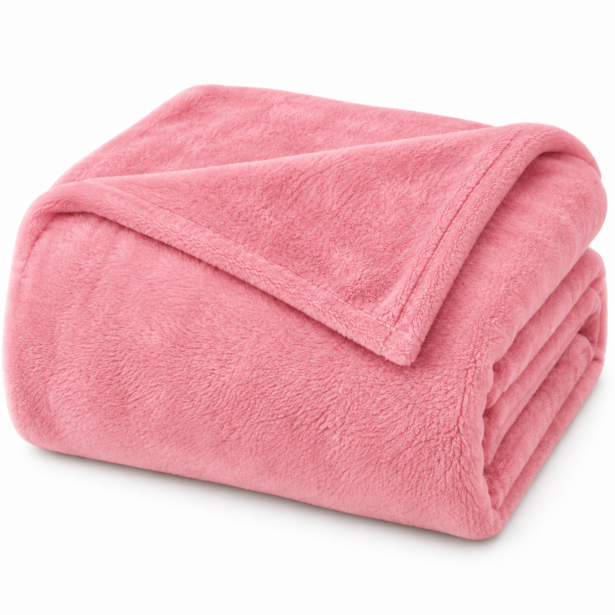 PLAID IN PILE MORBIDO MICROFIBRA MAURICE ROSA - immagine 2