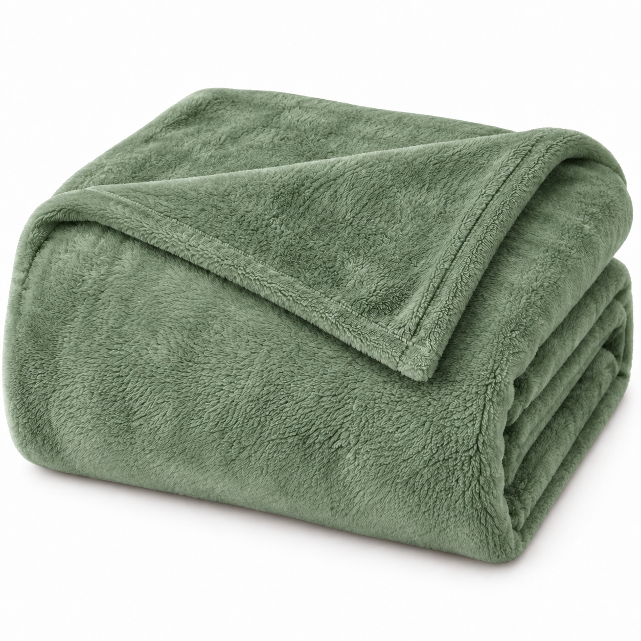 PLAID IN PILE MORBIDO MICROFIBRA MAURICE SALVIA - immagine 2
