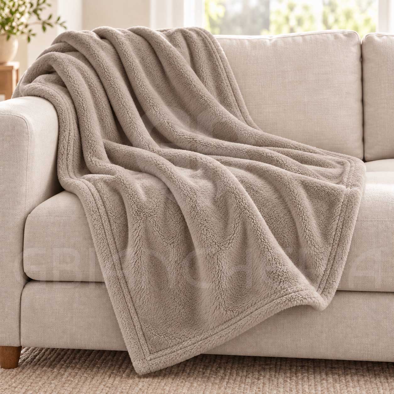 PLAID IN PILE MORBIDO MICROFIBRA MAURICE TORTORA