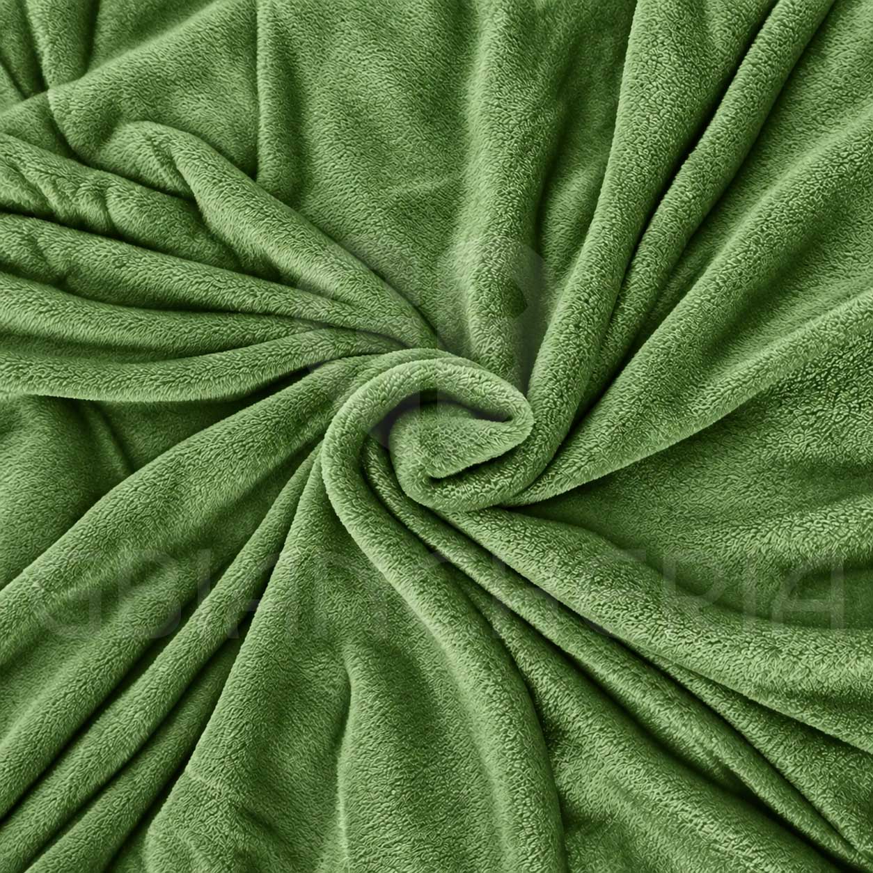 PLAID IN PILE MORBIDO MICROFIBRA MAURICE VERDE - immagine 3
