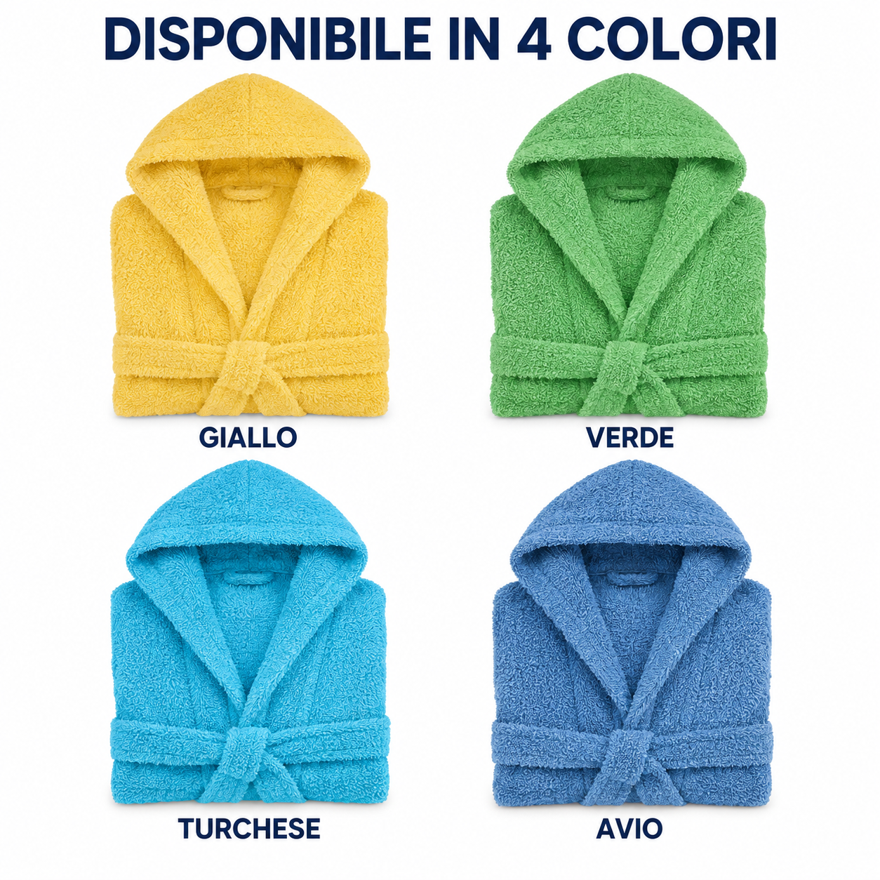 ACCAPPATOIO BAMBINO IN SPUGNA CON CAPPUCCIO - immagine 5
