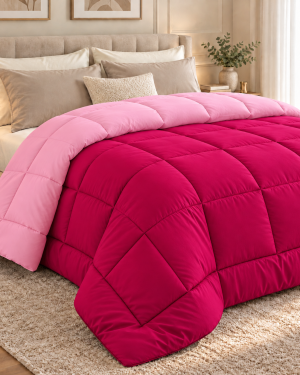 TRAPUNTA INVERNALE DOUBLE FACE FUCSIA ROSA